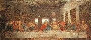  Leonardo  Da Vinci The Last Supper-l oil on canvas